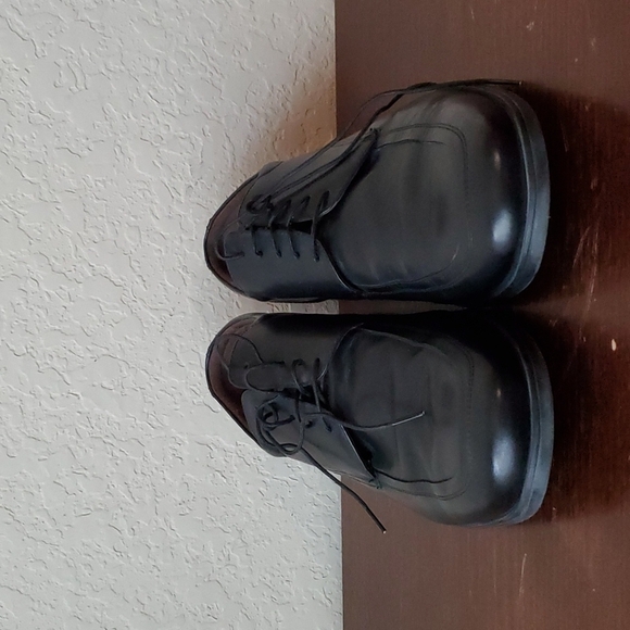EUC. Florsheim 13016-001 Comfortech Black Leather Square Toe Oxfords Men… - Picture 2 of 10